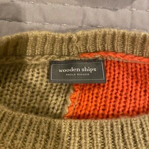 Wooden Ship Color block sweater (OS)